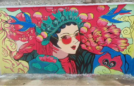 合阳墙体彩绘-网红墙