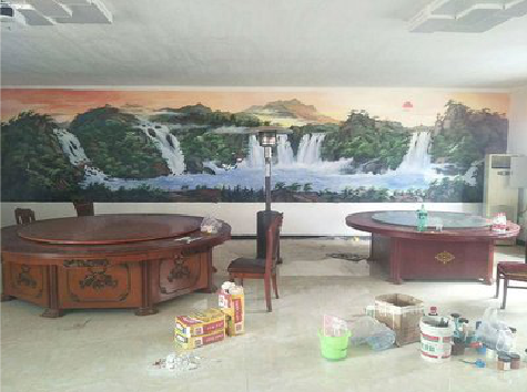 合阳墙绘-写实风景