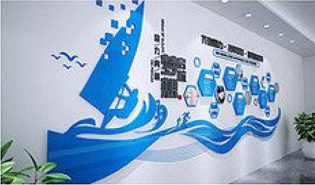 合阳海浪主题文化墙如何设计？