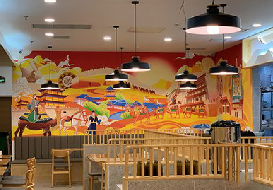 合阳商业空间彩绘介绍。