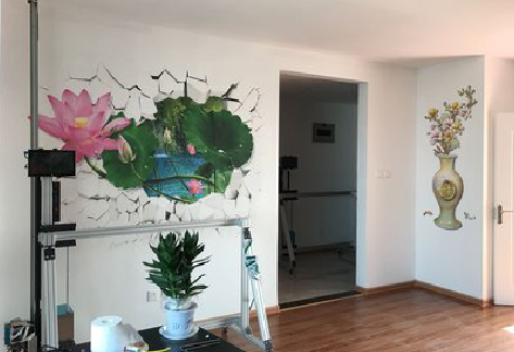 合阳墙体彩绘相比墙纸的优势。