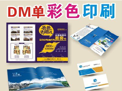 合阳单页印刷，色彩搭配简单。